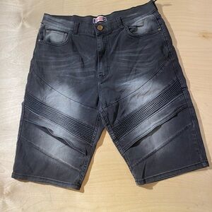 GS-115 Denim Supply Men's Black Denim Shorts 36 (GE)